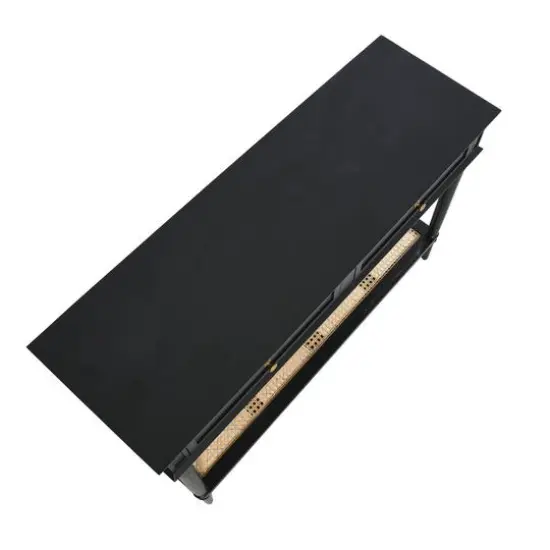 Hello Honey&reg; 4ft. Maxwelton Solid Wood Console Table Black {11}