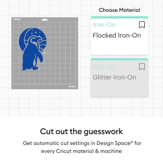 Cricut&reg; Flocked Iron-On Heat Transfer Vinyl Blue {4}