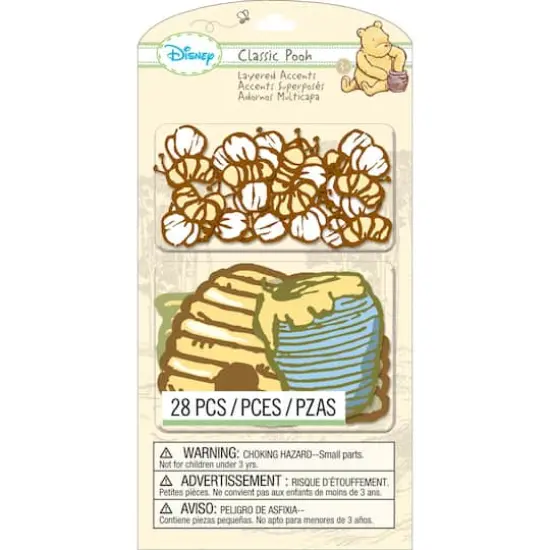 Disney Layered Accents 28/Pkg-Classic Pooh {1}