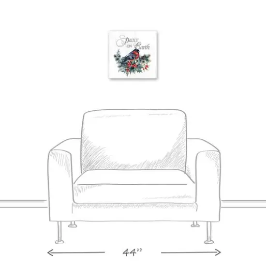 Peace On Earth Bird Canvas Wall Art {6}