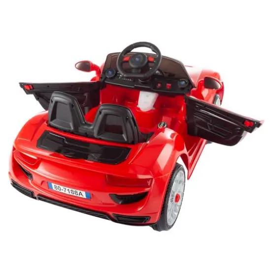 Toy Time Red Battery Powered Ride-On Sports Car {5}