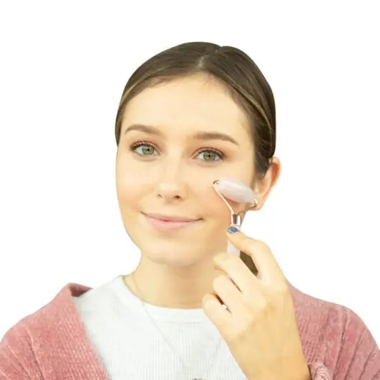 Simply Bliss Rose Quartz Dual Sides Facial Roller {3}
