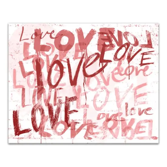 Love Graffiti Canvas Wall Art {1}
