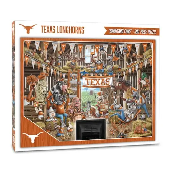 College Barnyard Fans 500 Piece Puzzle Texas Longhorns {1}