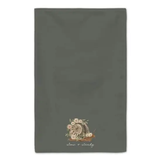 Moody Boho Floral Snail 16" x 25" Towel Set {4}