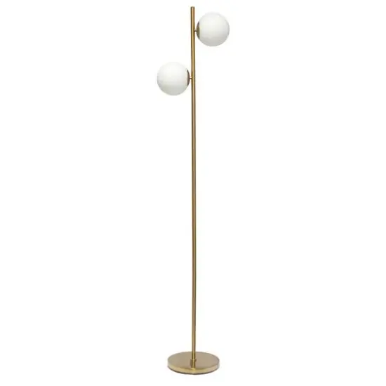 Simple Designs 66" Standing Tree Floor Lamp Gold {1}
