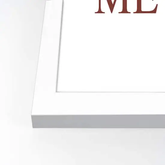 Welcome Home Leaf White Framed Print Wall Art {4}