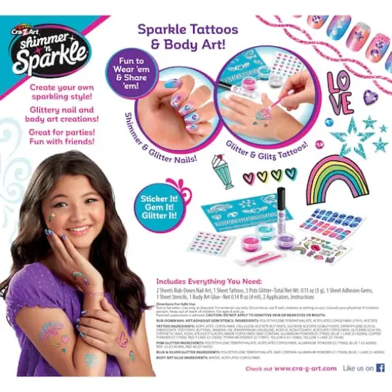 Cra-Z-Art&reg; Shimmer 'n Sparkle Sparkling Glitter Tattoos & Nails {8}