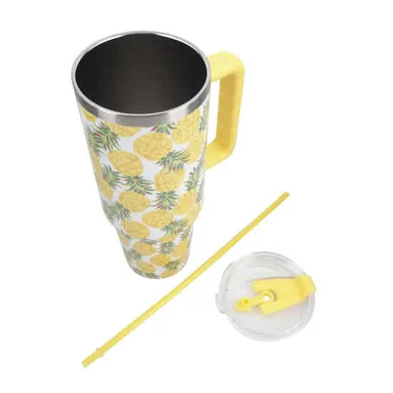 40oz. Pineapple Toss Stainless Steel Insulated Tumbler by Celebrate It&trade; {6}
