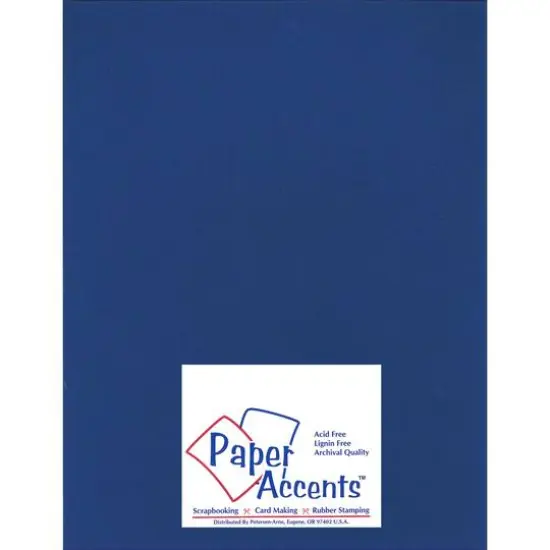 PA Paper™ Accents 8.5" x 11" 100lb. Smooth Cardstock, 25 Sheets Deep Blue {1}