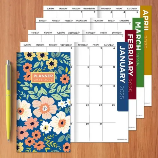 TF Publishing 2025 - 2026 Always in Bloom Small Monthly Pocket Planner {8}
