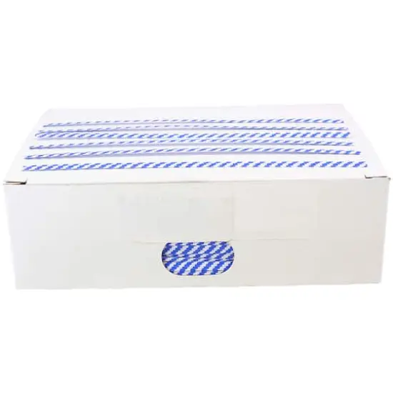 JAM Paper Home D&eacute;cor Trimmings 6" Paper Twist Ties, 2,000ct. Blue/White {1}