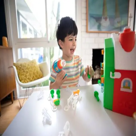 Educational Insights Design & Drill Bolt Buddies Barn {5}