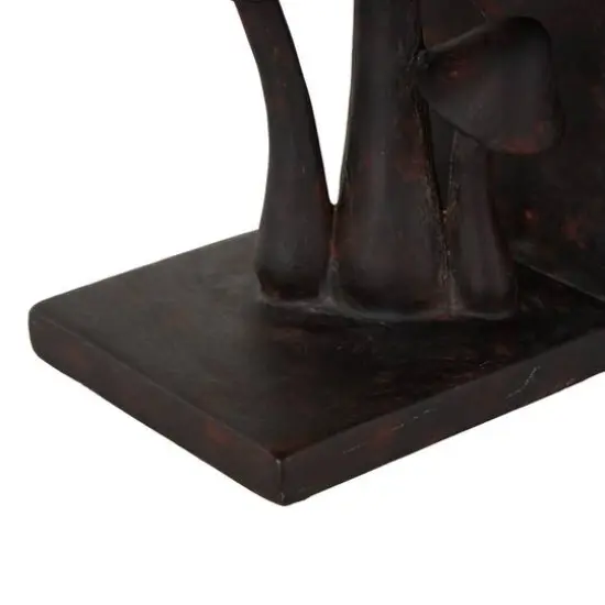 7.5" Dark Brown & Copper Mushroom Decorative Bookends, 2ct. {5}
