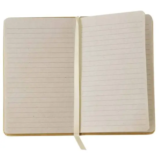 JAM Paper Small Hardcover Notebook with Elastic Band Brown Kraft {5}