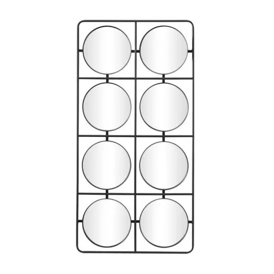 Black Modern Wall Decor, 24" x 3" x 47" {1}