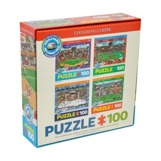 Spot & Find Puzzle Game - Baseball: 100 Pcs {4}