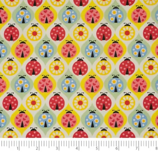SINGER Colorful Ladybugs Cotton Fabric {4}
