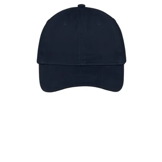 Port & Company&reg; Brushed Twill Low Profile Cap Navy {1}