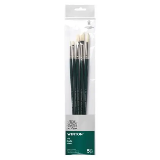 Winsor & Newton&trade; Winton&trade; Oil 5 Piece Brush Set {1}