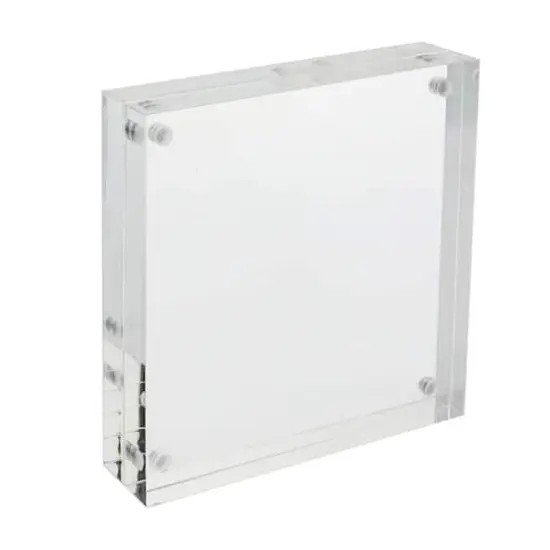 Expressions&trade; 4" x 4" Clear Acrylic Block Frame by Studio D&eacute;cor&reg; {3}