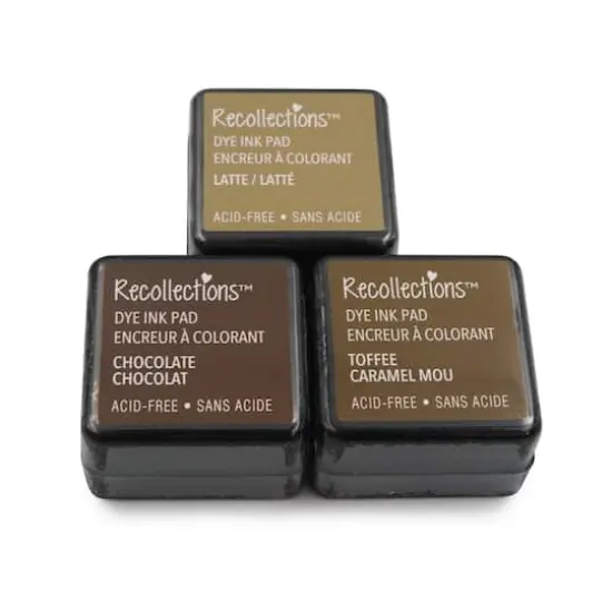Dye Ink Pad Set by Recollections&trade; Chocolate/Toffee/Latte {4}