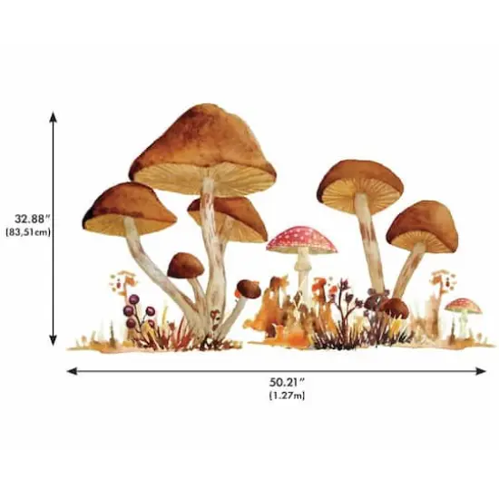 RoomMates Mushroom Giant Peel & Stick Wall Decals {3}