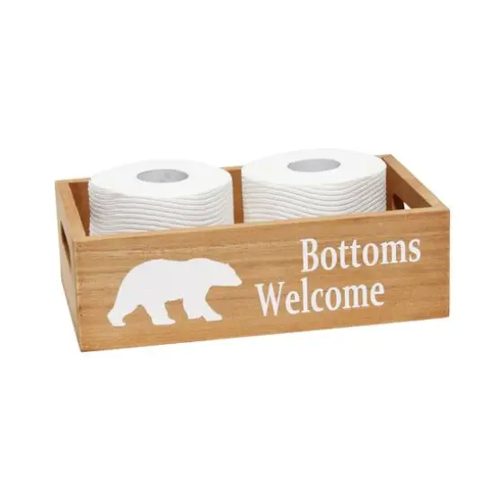 Elegant Designs Large Natural Rustic Towel Holder, Frame & Toilet Paper Holder Set {10}