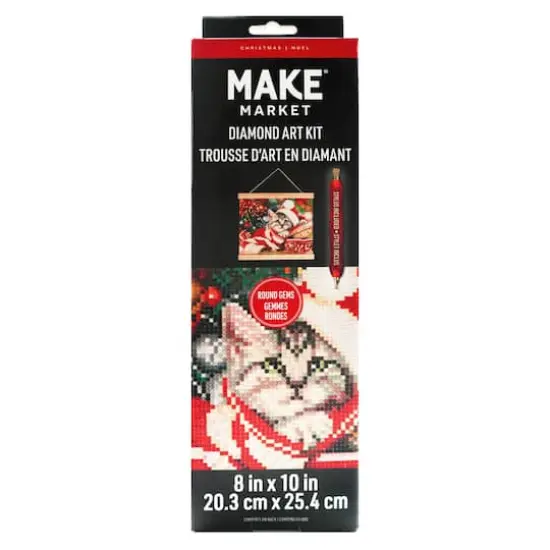 8" x 10" Kitten Diamond Art Kit with Frame by Make Market&reg; {1}