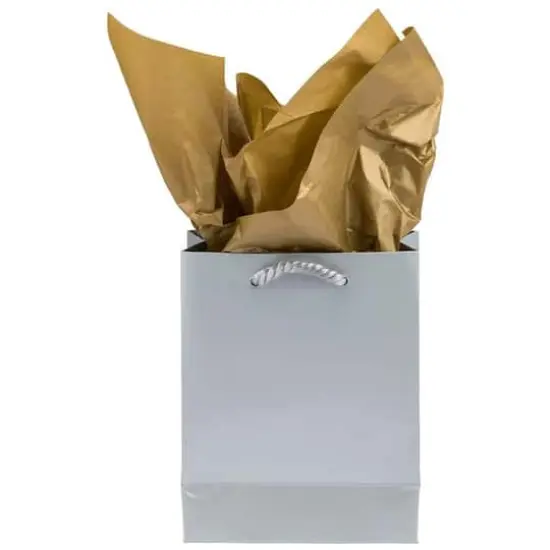 JAM Paper 20" x 26" Tissue Paper, 2 Packs of 10 Sheets Gold Semi Metallic {5}