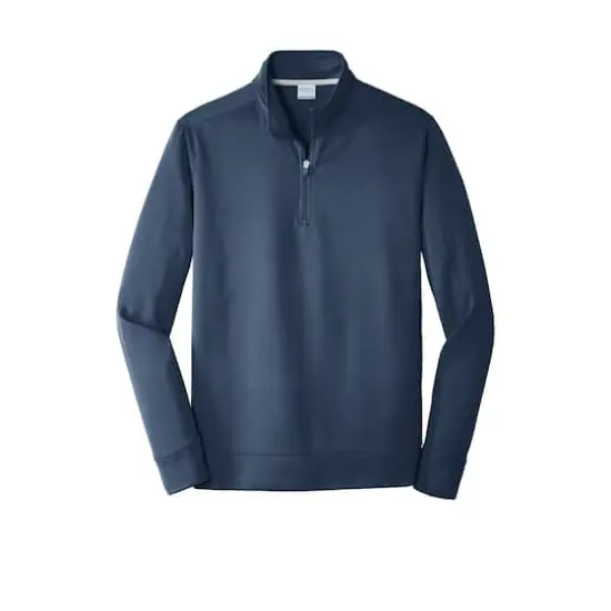 Port & Company&reg; Performance Fleece 1/4-Zip Pullover Sweatshirt Deep Navy {1}