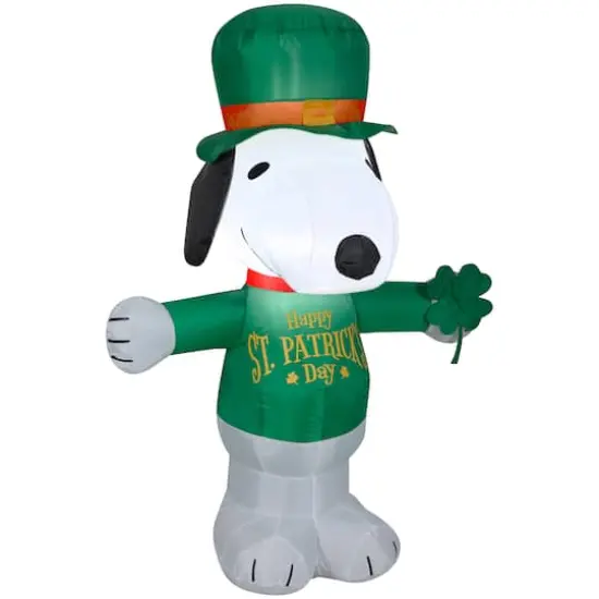 3.5ft. Airblown&reg; Inflatable St. Patrick's Day Snoopy {1}