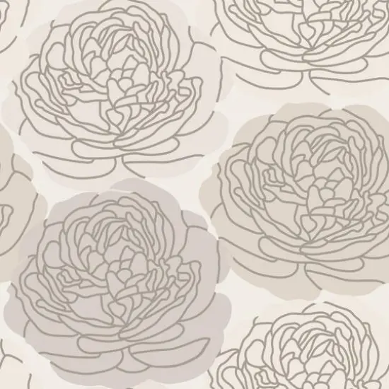 RoomMates Bed of Roses Peel & Stick Wallpaper Taupe/Gray {1}