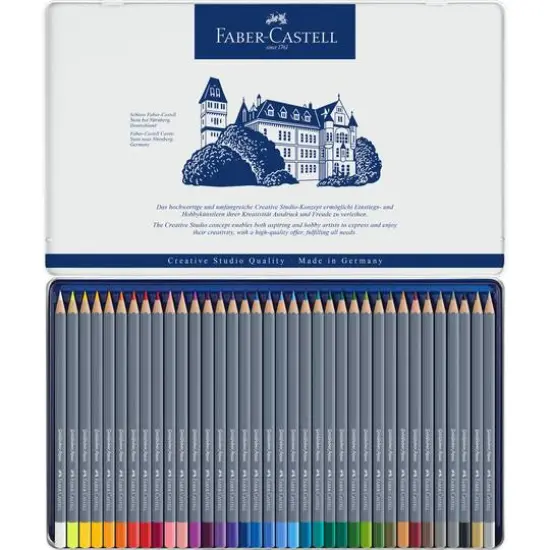 Faber-Castell&reg; Goldfaber Aqua 36 Color Watercolor Pencil Tin Set {1}