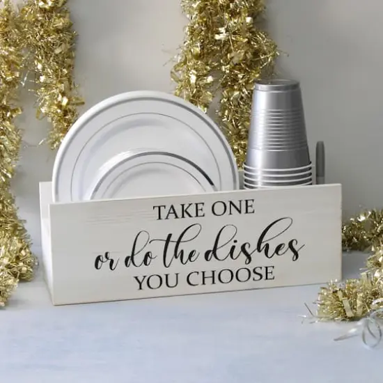 Elegant Designs 15.75" Kitchen Organizer White Wash {4}