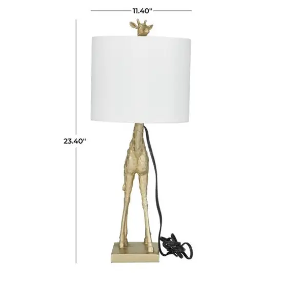 23" Gold Eclectic Accent Lamp {9}