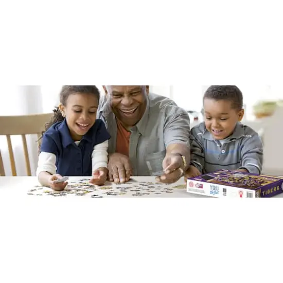 College Football Purebred Fans A Real Nailbiter 500 Piece Puzzle LSU Tigers {4}