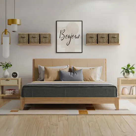 Sorbus 11" Beige Woven Foldable Storage Cubes, 4ct. {3}