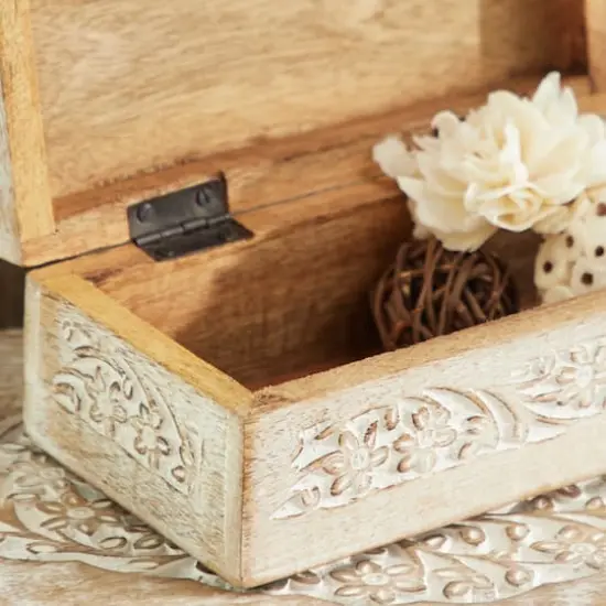 White Mango Wood Natural Box Set, 8", 10" & 12" {7}