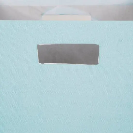DII&reg; 11" Polyester Solid Storage Cube Robin's Egg Blue {5}