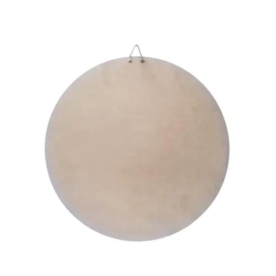 18" Whitewashed Round Plaque by Make Market&reg; {5}
