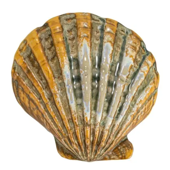 Hello Honey® 6" Sea Shell Dish with Reactive Crackle Glaze, 4ct. {6}