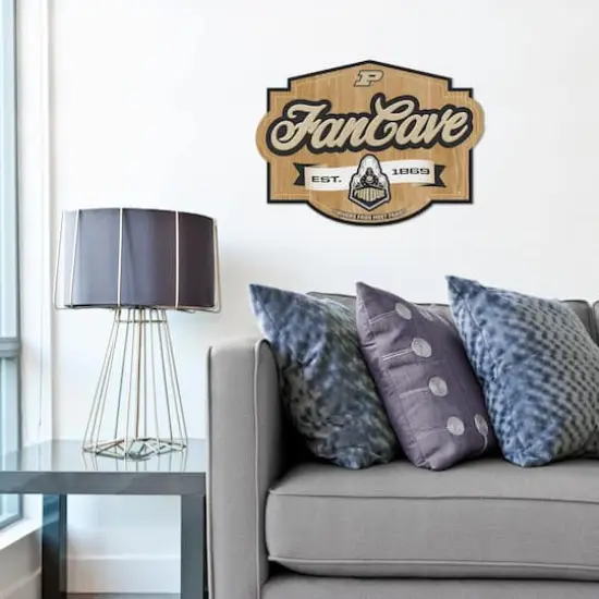 NCAA Fan Cave Sign Purdue Boilermakers {4}