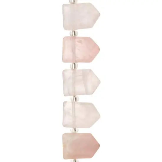 Rose Quartz Arrow Beads by Bead Landing&trade;, 18mm {1}