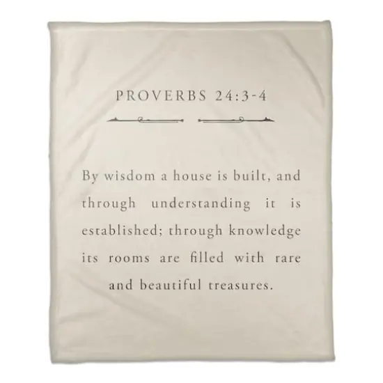 Proverbs 24 50" x 60" Coral Fleece Blanket {1}