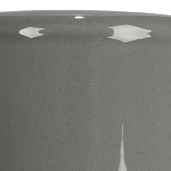 Hello Honey&reg; 11.5" Gray Farmhouse Ceramic Crocks in White Metal Holder {9}