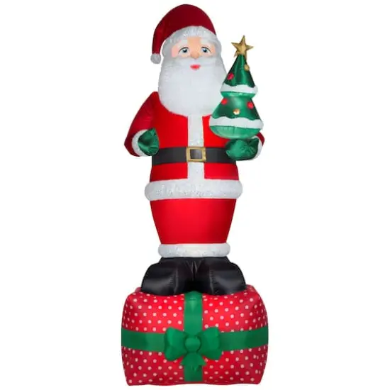 Airblown&reg; 10ft. Christmas Inflatable Luxe Santa on Gift Box {1}