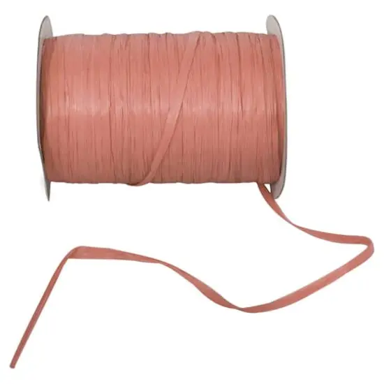 JAM Paper 1/4" Matte Raffia Ribbon, 100yd. Terra Cotta {1}