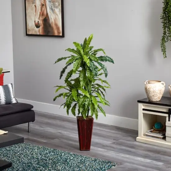 4.5ft. Dragon Tree with Bamboo Planter {4}