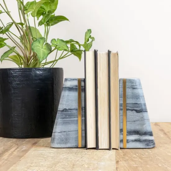 Hello Honey&reg; 6" Modern Marble Bookend Set {3}